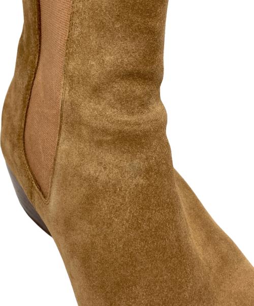 CELINE（セリーヌ）CELINE (セリーヌ) サイドゴアスウェードブーツ ベージュ サイズ:42の古着・服飾アイテム