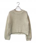 theory luxeセオリーリュクス）の古着「ローゲージクルーネックニット」｜ホワイト