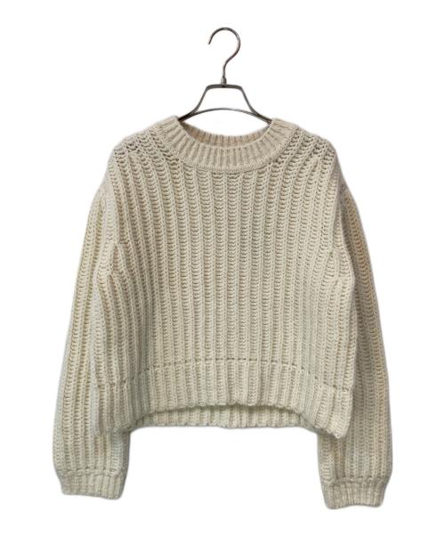theory luxe（セオリーリュクス）theory luxe (セオリーリュクス) ローゲージクルーネックニット ホワイト サイズ:38 未使用品の古着・服飾アイテム