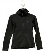 Patagoniaパタゴニア）の古着「ウィメンズ・R1 サーマル・フルジップ・フーディ」｜ブラック