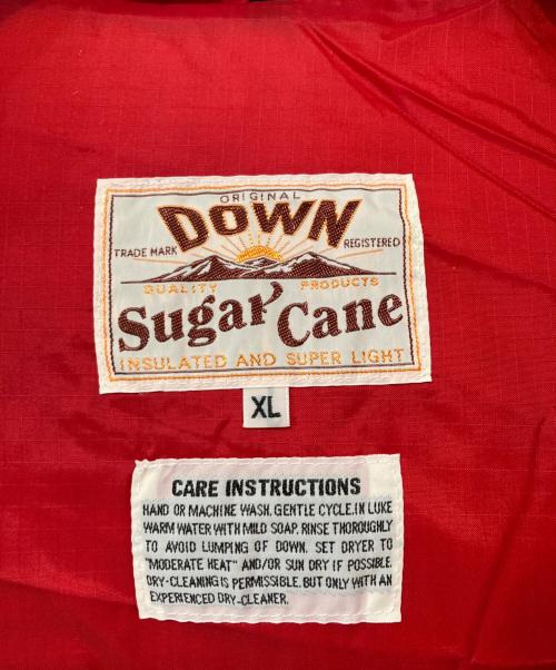 SUGAR CANE（シュガーケーン）SUGAR CANE (シュガーケーン) リップストップダウンジャケット レッド サイズ:XLの古着・服飾アイテム