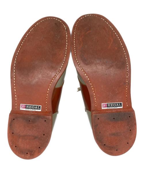 REGAL（リーガル）REGAL (リーガル) サドルシューズ ベージュ×ブラウン サイズ:24.5の古着・服飾アイテム