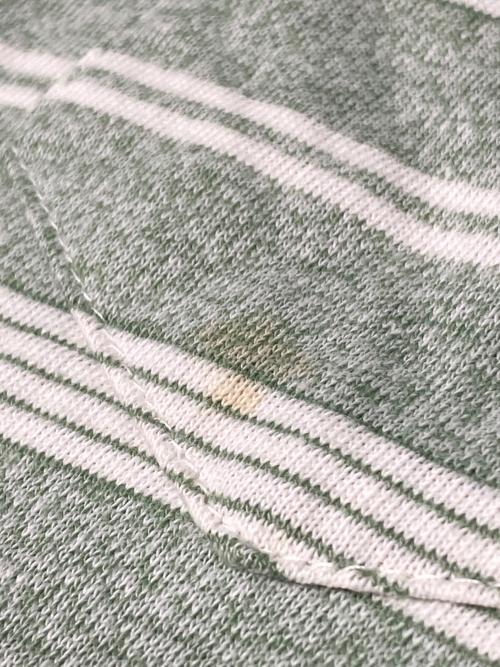 stussy（ステューシー）stussy (ステューシー) 80’s ボーダーTシャツ グリーン サイズ:Lの古着・服飾アイテム