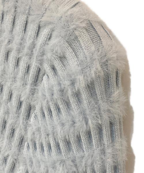 Loulou Willoughby（ルルウィルビー）Loulou Willoughby (ルルウィルビー) フェザーボタンカーディガン ブルー サイズ:2の古着・服飾アイテム