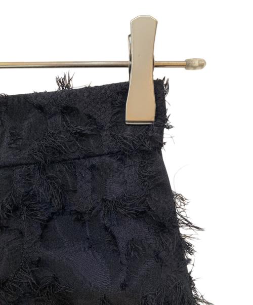 anuans（アニュアンス）anuans (アニュアンス) カットジャガードセミフレアスカート ネイビー サイズ:Ｓの古着・服飾アイテム