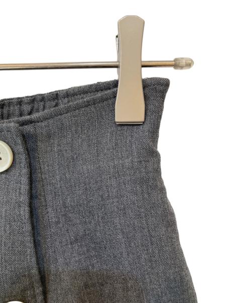 anuans（アニュアンス）anuans (アニュアンス) スプリングウールワイドパンツ グレー サイズ:Mの古着・服飾アイテム