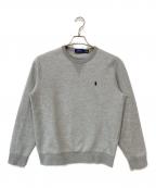POLO RALPH LAURENポロ・ラルフローレン）の古着「クルーネックスウェット」｜グレー