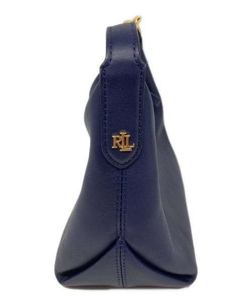 LAUREN RALPH LAUREN（ローレンラルフローレン）LAUREN RALPH LAUREN (ローレンラルフローレン) レザー スモール Kassie ショルダー バッグ ネイビー サイズ:なしの古着・服飾アイテム