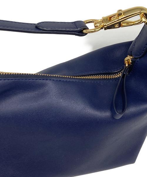 LAUREN RALPH LAUREN（ローレンラルフローレン）LAUREN RALPH LAUREN (ローレンラルフローレン) レザー スモール Kassie ショルダー バッグ ネイビー サイズ:なしの古着・服飾アイテム