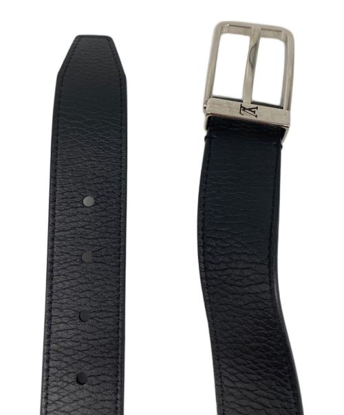 LOUIS VUITTON（ルイ ヴィトン）LOUIS VUITTON (ルイ ヴィトン) サンチュール ポンヌフ 35MM レザーベルト ブラック サイズ:なしの古着・服飾アイテム