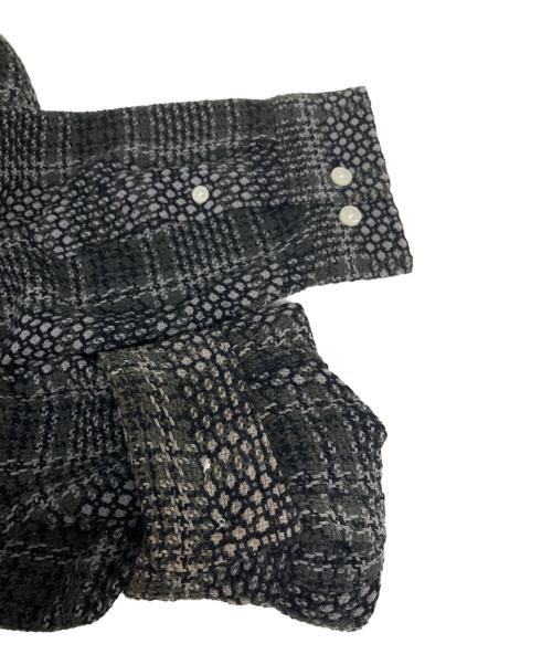 SUPREME（シュプリーム）SUPREME (シュプリーム) 23SS Basket Weave Plaid Shirt ブラック サイズ:Lの古着・服飾アイテム