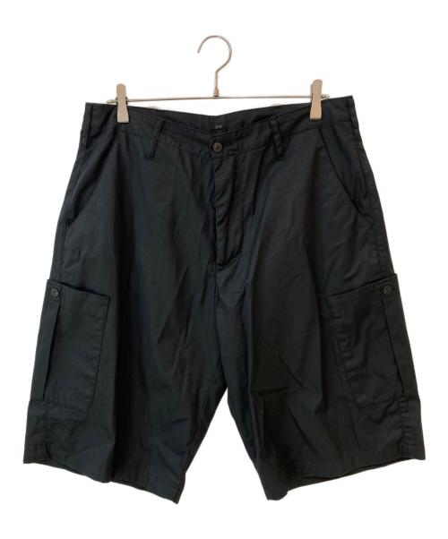 Porter Classic（ポータークラシック）Porter Classic (ポータークラシック) GABARDINE CARGO SHORTS ブラック サイズ:Lの古着・服飾アイテム