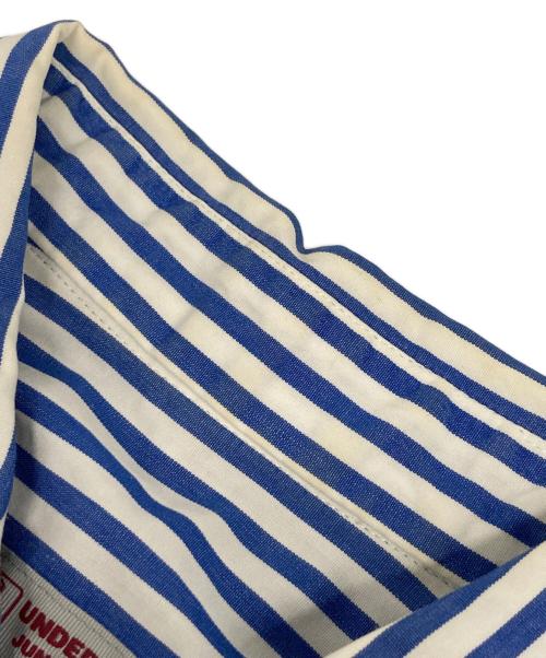 UNDERCOVER（アンダーカバー）UNDERCOVER (アンダーカバー) 99SS RELIEF期 ストライプシャツ ブルー×ホワイト サイズ:FREEの古着・服飾アイテム