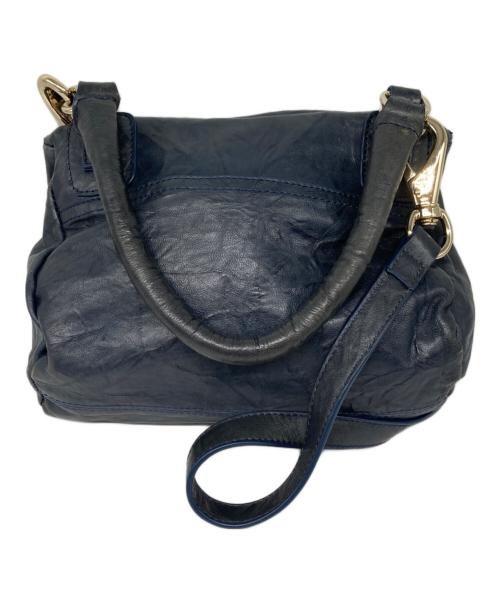 GIVENCHY（ジバンシィ）GIVENCHY (ジバンシィ) シワ・ヴィンテージ加工 パンドラ 2WAYショルダーバッグ ネイビー サイズ:なしの古着・服飾アイテム