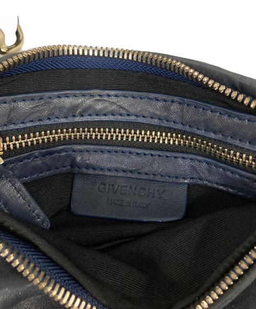 GIVENCHY（ジバンシィ）GIVENCHY (ジバンシィ) シワ・ヴィンテージ加工 パンドラ 2WAYショルダーバッグ ネイビー サイズ:なしの古着・服飾アイテム