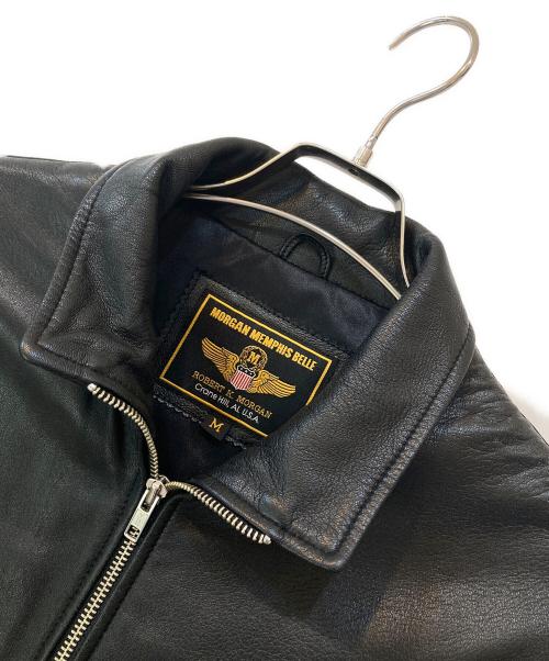 MORGAN MEMPHIS BELLE（モーガン メンフィス ベル）MORGAN MEMPHIS BELLE (モーガン メンフィス ベル) フランス空軍タイプ フレンチボマー レザー製フライトジャケット ブラック サイズ:Mの古着・服飾アイテム