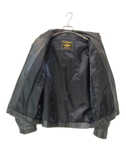 MORGAN MEMPHIS BELLE（モーガン メンフィス ベル）MORGAN MEMPHIS BELLE (モーガン メンフィス ベル) フランス空軍タイプ フレンチボマー レザー製フライトジャケット ブラック サイズ:Mの古着・服飾アイテム