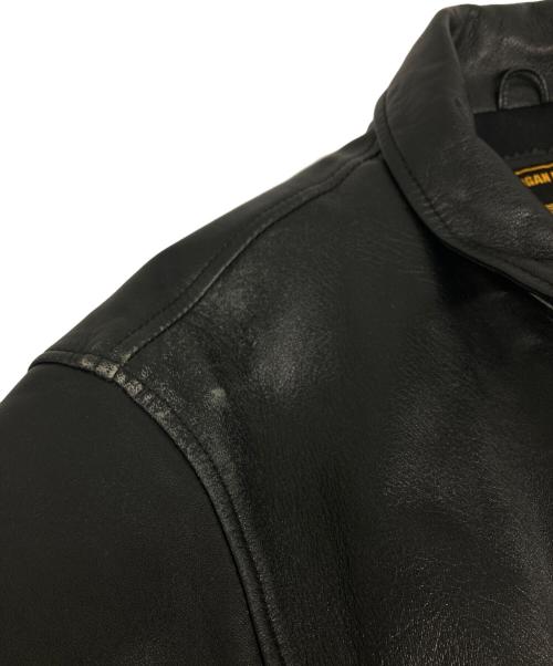 MORGAN MEMPHIS BELLE（モーガン メンフィス ベル）MORGAN MEMPHIS BELLE (モーガン メンフィス ベル) フランス空軍タイプ フレンチボマー レザー製フライトジャケット ブラック サイズ:Mの古着・服飾アイテム