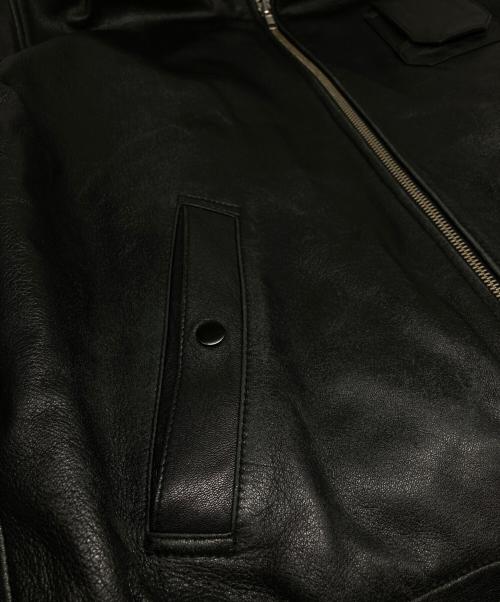 MORGAN MEMPHIS BELLE（モーガン メンフィス ベル）MORGAN MEMPHIS BELLE (モーガン メンフィス ベル) フランス空軍タイプ フレンチボマー レザー製フライトジャケット ブラック サイズ:Mの古着・服飾アイテム