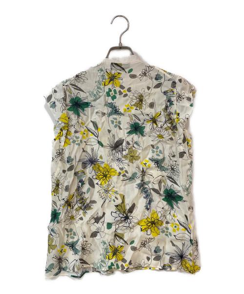 TOMORROW LAND collection（トゥモローランドコレクション）TOMORROW LAND collection (トゥモローランドコレクション) トリビュートフラワー ピコカットスリーブブラウス ホワイト サイズ:36の古着・服飾アイテム