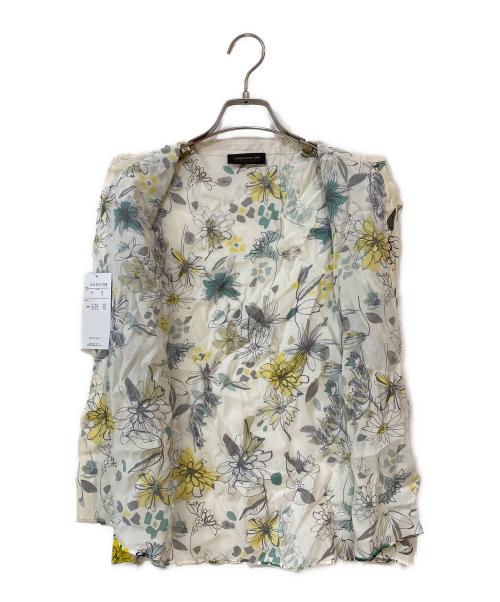 TOMORROW LAND collection（トゥモローランドコレクション）TOMORROW LAND collection (トゥモローランドコレクション) トリビュートフラワー ピコカットスリーブブラウス ホワイト サイズ:36の古着・服飾アイテム
