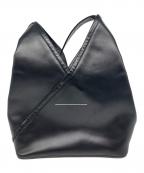 MM6 Maison Margielaエムエムシックスメゾンマルジェラ）の古着「カーフレザー BALLET SHOE JAPANESE BAG/ジャパニーズバッグ」｜ブラック