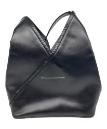 MM6 Maison Margiela（エムエムシックスメゾンマルジェラ）の古着「カーフレザー BALLET SHOE JAPANESE BAG/ジャパニーズバッグ」｜ブラック