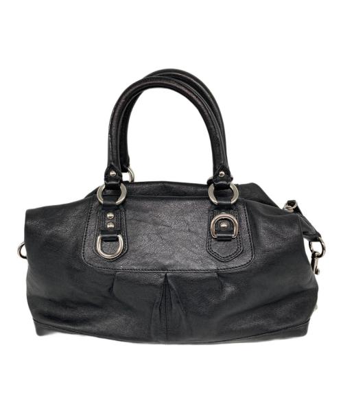 COACH（コーチ）COACH (コーチ) アシュレイ レザー サッチェル 2WAYハンドバッグ ブラックの古着・服飾アイテム