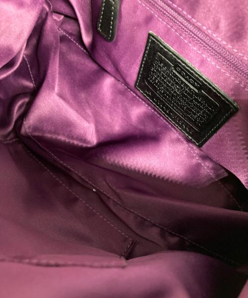 COACH（コーチ）COACH (コーチ) アシュレイ レザー サッチェル 2WAYハンドバッグ ブラックの古着・服飾アイテム