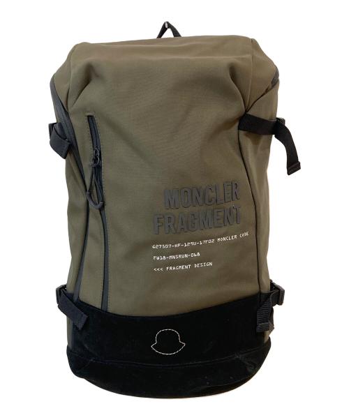 MONCLER（モンクレール）MONCLER (モンクレール) FRAGMENT DESIGN (フラグメントデザイン) ZAINO BACKPACK コラボバックパック オリーブの古着・服飾アイテム