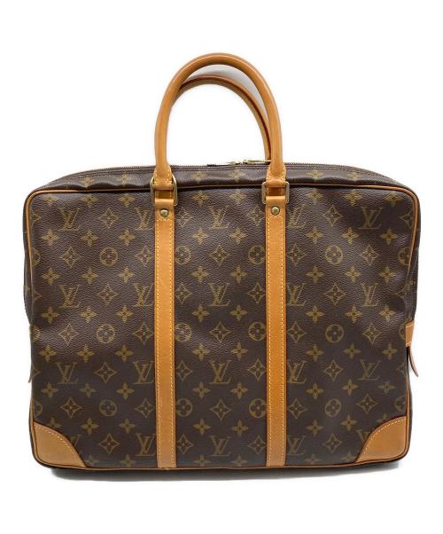 LOUIS VUITTON（ルイ ヴィトン）LOUIS VUITTON (ルイ ヴィトン) ポルト ドキュマン・ヴォワヤージュ ビジネスバッグ ブラウンの古着・服飾アイテム