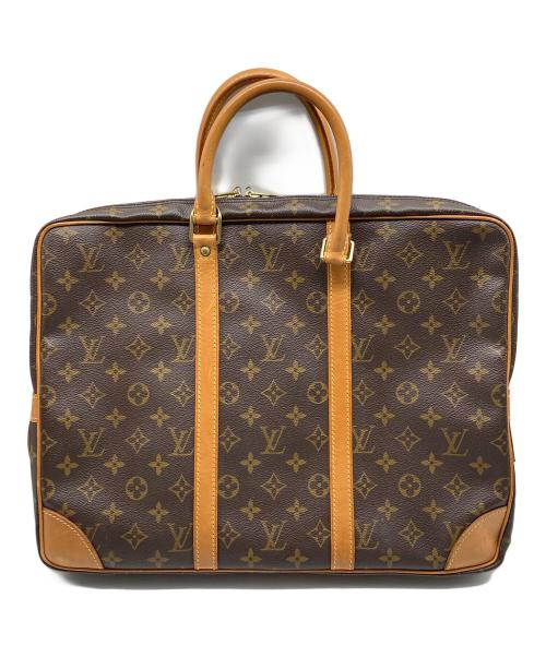 LOUIS VUITTON（ルイ ヴィトン）LOUIS VUITTON (ルイ ヴィトン) ポルト ドキュマン・ヴォワヤージュ ビジネスバッグ ブラウンの古着・服飾アイテム