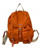 PRADAプラダ）の古着「ナイロンリュック」｜オレンジ