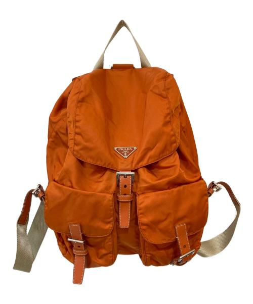 PRADA（プラダ）PRADA (プラダ) ナイロンリュック オレンジの古着・服飾アイテム