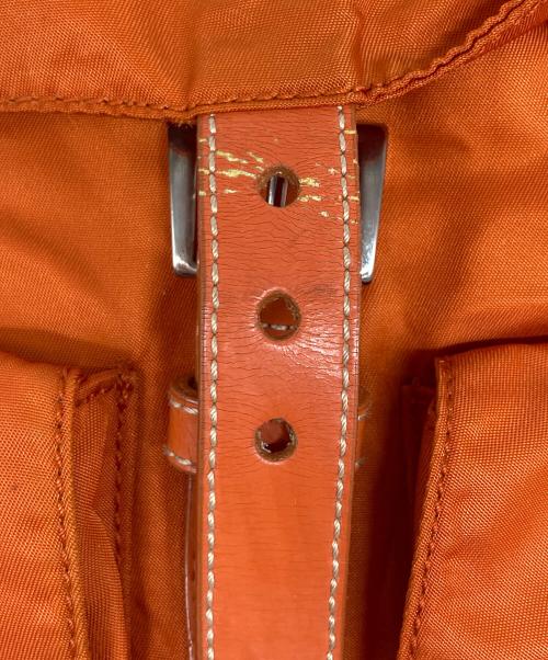 PRADA（プラダ）PRADA (プラダ) ナイロンリュック オレンジの古着・服飾アイテム