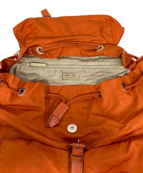 PRADA（プラダ）PRADA (プラダ) ナイロンリュック オレンジの古着・服飾アイテム