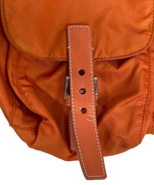 PRADA（プラダ）PRADA (プラダ) ナイロンリュック オレンジの古着・服飾アイテム