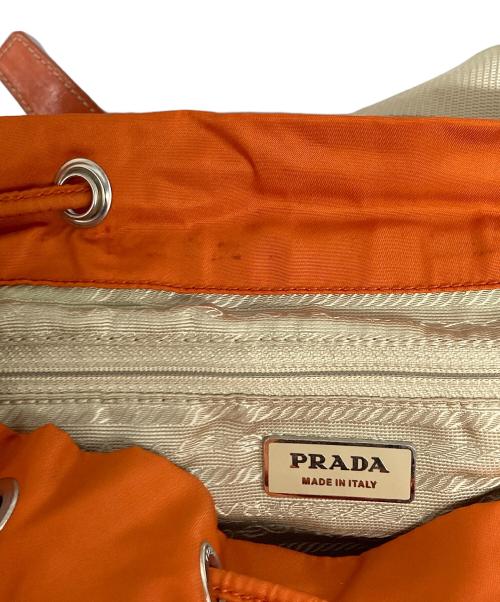 PRADA（プラダ）PRADA (プラダ) ナイロンリュック オレンジの古着・服飾アイテム