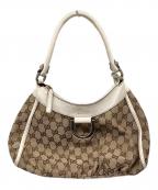 GUCCIグッチ）の古着「GGキャンバス アビー ワンショルダーバッグ」｜アイボリー×ベージュ