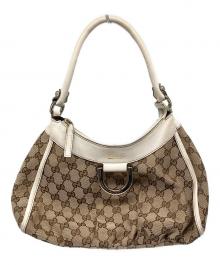 GUCCI（グッチ）の古着「GGキャンバス アビー ワンショルダーバッグ」｜アイボリー×ベージュ