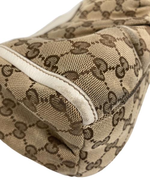 GUCCI（グッチ）GUCCI (グッチ) GGキャンバス アビー ワンショルダーバッグ アイボリー×ベージュの古着・服飾アイテム
