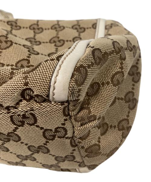 GUCCI（グッチ）GUCCI (グッチ) GGキャンバス アビー ワンショルダーバッグ アイボリー×ベージュの古着・服飾アイテム