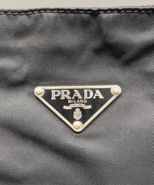 PRADA（プラダ）PRADA (プラダ) ナイロン×レザー トートバッグ ブラックの古着・服飾アイテム