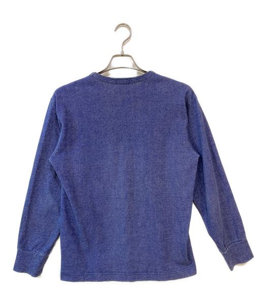 COMME des GARCONS HOMME（コムデギャルソン オム）COMME des GARCONS HOMME (コムデギャルソン オム) 02AW 田中オム 長袖カットソー ブルー サイズ:FREEの古着・服飾アイテム