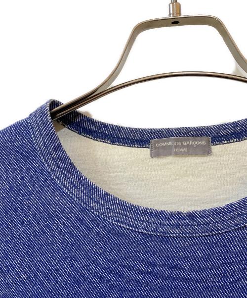 COMME des GARCONS HOMME（コムデギャルソン オム）COMME des GARCONS HOMME (コムデギャルソン オム) 02AW 田中オム 長袖カットソー ブルー サイズ:FREEの古着・服飾アイテム
