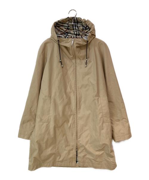BURBERRY LONDON（バーバリーロンドン）BURBERRY LONDON (バーバリーロンドン) 裏地ノヴァチェック フーデッドコート ベージュ サイズ:B5の古着・服飾アイテム