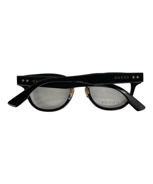 GUCCI（グッチ）GUCCI (グッチ) ウェリントン 眼鏡 ブラック サイズ:48□21 145の古着・服飾アイテム