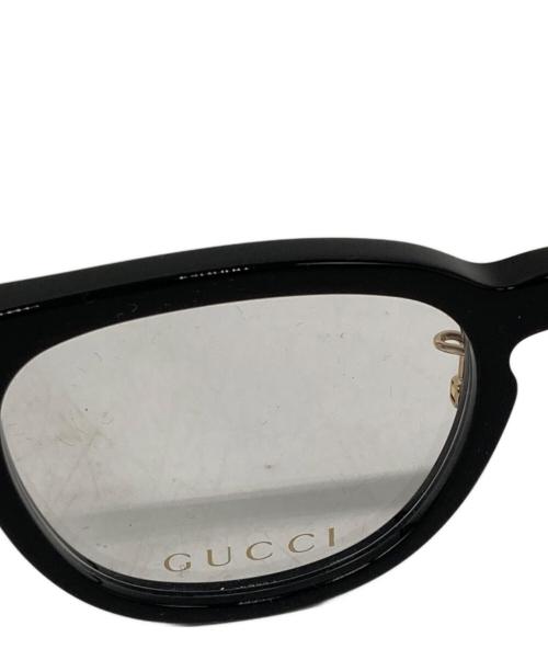 GUCCI（グッチ）GUCCI (グッチ) ウェリントン 眼鏡 ブラック サイズ:48□21 145の古着・服飾アイテム
