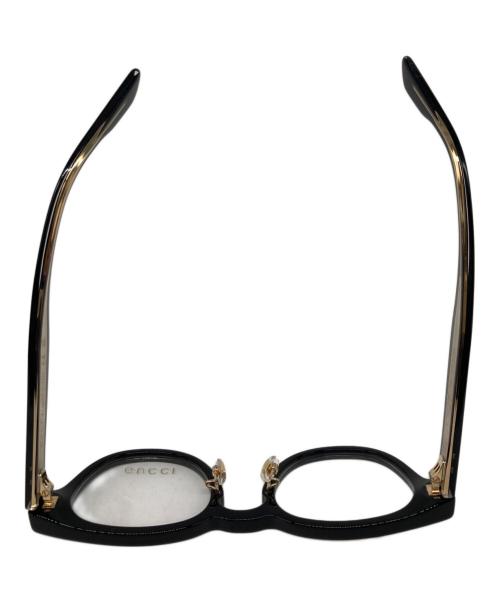 GUCCI（グッチ）GUCCI (グッチ) ウェリントン 眼鏡 ブラック サイズ:48□21 145の古着・服飾アイテム