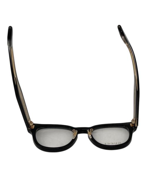 GUCCI（グッチ）GUCCI (グッチ) ウェリントン 眼鏡 ブラック サイズ:48□21 145の古着・服飾アイテム